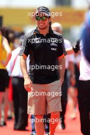 Sergio Perez (MEX), Sahara Force India  10.05.2015. Formula 1 World Championship, Rd 5, Spanish Grand Prix, Barcelona, Spain, Race Day.