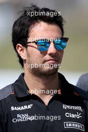 Sergio Perez (MEX), Sahara Force India  07.05.2015. Formula 1 World Championship, Rd 5, Spanish Grand Prix, Barcelona, Spain, Preparation Day.