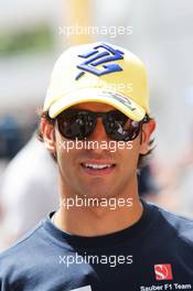 Felipe Nasr (BRA) Sauber F1 Team. 07.05.2015. Formula 1 World Championship, Rd 5, Spanish Grand Prix, Barcelona, Spain, Preparation Day.