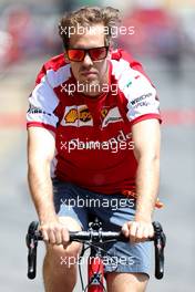 Sebastian Vettel (GER), Scuderia Ferrari  07.05.2015. Formula 1 World Championship, Rd 5, Spanish Grand Prix, Barcelona, Spain, Preparation Day.