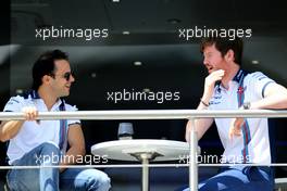 Felipe Massa (BRA), Williams F1 Team and Rob Smedley (GBR),  Williams F1 Team, Chief Engineer  07.05.2015. Formula 1 World Championship, Rd 5, Spanish Grand Prix, Barcelona, Spain, Preparation Day.