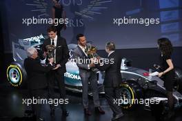 Toto Wolff and Lewis Hamilton (GBR) Mercedes AMG F1. 04.12.2015. FIA Prize Giving, Paris, France.