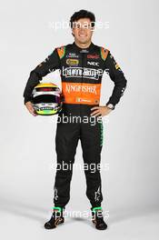 Sergio Perez (MEX) Sahara Force India F1. 21.01.2015.  Force India F1 Team Livery Reveal, Soumaya Museum, Mexico City, Mexico.