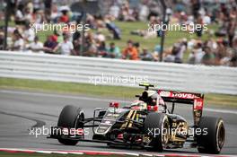 Pastor Maldonado (VEN) Lotus F1 E23. 03.07.2015. Formula 1 World Championship, Rd 9, British Grand Prix, Silverstone, England, Practice Day.
