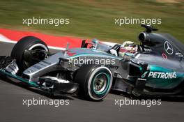 Lewis Hamilton (GBR) Mercedes AMG F1 W06. 03.07.2015. Formula 1 World Championship, Rd 9, British Grand Prix, Silverstone, England, Practice Day.