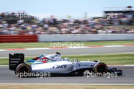 Susie Wolff (GBR) Williams FW37 Development Driver. 03.07.2015. Formula 1 World Championship, Rd 9, British Grand Prix, Silverstone, England, Practice Day.