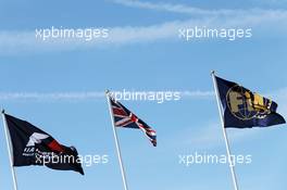 Flags. 03.07.2015. Formula 1 World Championship, Rd 9, British Grand Prix, Silverstone, England, Practice Day.