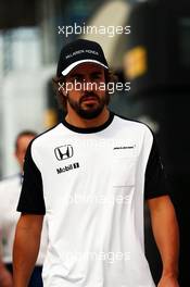 Fernando Alonso (ESP) McLaren. 03.07.2015. Formula 1 World Championship, Rd 9, British Grand Prix, Silverstone, England, Practice Day.