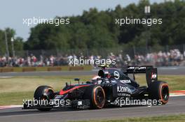 Jenson Button (GBR) McLaren MP4-30. 03.07.2015. Formula 1 World Championship, Rd 9, British Grand Prix, Silverstone, England, Practice Day.