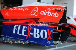 Manor Marussia F1 Team engine cover. 03.07.2015. Formula 1 World Championship, Rd 9, British Grand Prix, Silverstone, England, Practice Day.