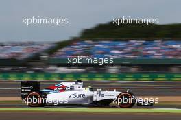 Felipe Massa (BRA) Williams FW37. 03.07.2015. Formula 1 World Championship, Rd 9, British Grand Prix, Silverstone, England, Practice Day.
