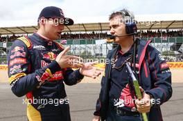 Max Verstappen (NLD) Scuderia Toro Rosso on the grid. 05.07.2015. Formula 1 World Championship, Rd 9, British Grand Prix, Silverstone, England, Race Day.