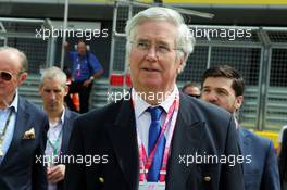 Michael Fallon MP (GBR) Defence Secretary. 05.07.2015. Formula 1 World Championship, Rd 9, British Grand Prix, Silverstone, England, Race Day.