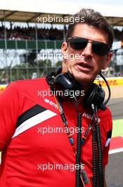 Graeme Lowdon (GBR) Manor Marussia F1 Team Chief Executive Officer on the grid. 05.07.2015. Formula 1 World Championship, Rd 9, British Grand Prix, Silverstone, England, Race Day.