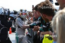 1st place Lewis Hamilton (GBR) Mercedes AMG F1. 05.07.2015. Formula 1 World Championship, Rd 9, British Grand Prix, Silverstone, England, Race Day.
