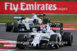 Felipe Massa (BRA) Williams FW37. 05.07.2015. Formula 1 World Championship, Rd 9, British Grand Prix, Silverstone, England, Race Day.