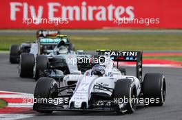Valtteri Bottas (FIN) Williams FW37. 05.07.2015. Formula 1 World Championship, Rd 9, British Grand Prix, Silverstone, England, Race Day.
