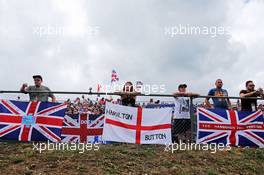 Fand and flags. 05.07.2015. Formula 1 World Championship, Rd 9, British Grand Prix, Silverstone, England, Race Day.