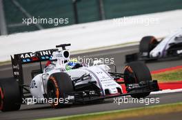 Felipe Massa (BRA) Williams FW37. 05.07.2015. Formula 1 World Championship, Rd 9, British Grand Prix, Silverstone, England, Race Day.