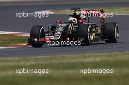 Romain Grosjean (FRA) Lotus F1 E23. 05.07.2015. Formula 1 World Championship, Rd 9, British Grand Prix, Silverstone, England, Race Day.