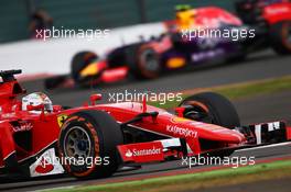 Sebastian Vettel (GER) Ferrari SF15-T. 05.07.2015. Formula 1 World Championship, Rd 9, British Grand Prix, Silverstone, England, Race Day.