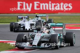 Lewis Hamilton (GBR) Mercedes AMG F1 W06. 05.07.2015. Formula 1 World Championship, Rd 9, British Grand Prix, Silverstone, England, Race Day.