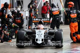 Nico Hulkenberg (GER), Sahara Force India  05.07.2015. Formula 1 World Championship, Rd 9, British Grand Prix, Silverstone, England, Race Day.