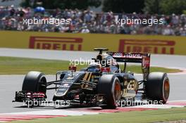 Romain Grosjean (FRA) Lotus F1 E23. 04.07.2015. Formula 1 World Championship, Rd 9, British Grand Prix, Silverstone, England, Qualifying Day.