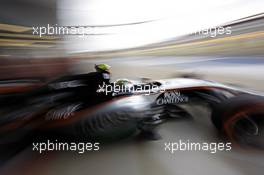Sergio Perez (MEX) Sahara Force India F1 VJM08. 04.07.2015. Formula 1 World Championship, Rd 9, British Grand Prix, Silverstone, England, Qualifying Day.
