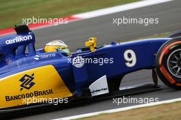 Marcus Ericsson (SWE) Sauber C34. 04.07.2015. Formula 1 World Championship, Rd 9, British Grand Prix, Silverstone, England, Qualifying Day.