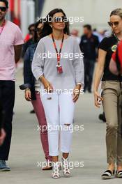 Fabiana Flosi (BRA), wife of Bernie Ecclestone (GBR). 04.07.2015. Formula 1 World Championship, Rd 9, British Grand Prix, Silverstone, England, Qualifying Day.