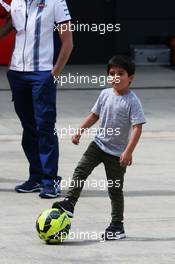 Felipinho Massa (BRA), son of Felipe Massa (BRA) Williams. 04.07.2015. Formula 1 World Championship, Rd 9, British Grand Prix, Silverstone, England, Qualifying Day.