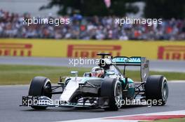 Lewis Hamilton (GBR) Mercedes AMG F1 W06. 04.07.2015. Formula 1 World Championship, Rd 9, British Grand Prix, Silverstone, England, Qualifying Day.