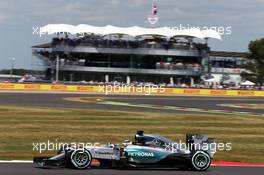 Lewis Hamilton (GBR) Mercedes AMG F1 W06. 04.07.2015. Formula 1 World Championship, Rd 9, British Grand Prix, Silverstone, England, Qualifying Day.