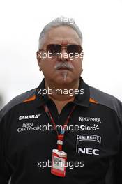 Dr. Vijay Mallya (IND) Sahara Force India F1 Team Owner. 04.07.2015. Formula 1 World Championship, Rd 9, British Grand Prix, Silverstone, England, Qualifying Day.