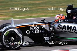 Nico Hulkenberg (GER) Sahara Force India F1 VJM08. 04.07.2015. Formula 1 World Championship, Rd 9, British Grand Prix, Silverstone, England, Qualifying Day.