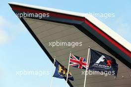 Flags. 04.07.2015. Formula 1 World Championship, Rd 9, British Grand Prix, Silverstone, England, Qualifying Day.