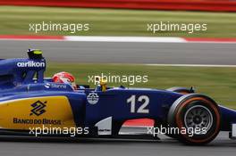 Felipe Nasr (BRA) Sauber C34. 04.07.2015. Formula 1 World Championship, Rd 9, British Grand Prix, Silverstone, England, Qualifying Day.