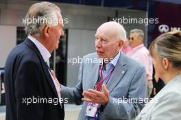 (L to R): Rt Hon Peter Haim MP (GBR) with John Surtees (GBR). 05.07.2015. Formula 1 World Championship, Rd 9, British Grand Prix, Silverstone, England, Race Day.