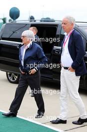 Bernie Ecclestone (GBR) with his lawyer Ali Malek QC. 05.07.2015. Formula 1 World Championship, Rd 9, British Grand Prix, Silverstone, England, Race Day.