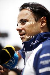 Felipe Massa (BRA) Williams with the media. 02.07.2015. Formula 1 World Championship, Rd 9, British Grand Prix, Silverstone, England, Preparation Day.