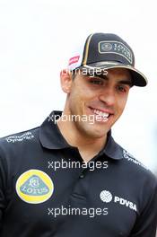 Pastor Maldonado (VEN) Lotus F1 Team. 02.07.2015. Formula 1 World Championship, Rd 9, British Grand Prix, Silverstone, England, Preparation Day.