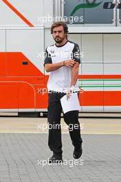 Fernando Alonso (ESP) McLaren. 02.07.2015. Formula 1 World Championship, Rd 9, British Grand Prix, Silverstone, England, Preparation Day.