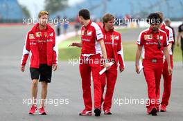 Sebastian Vettel (GER), Scuderia Ferrari  02.07.2015. Formula 1 World Championship, Rd 9, British Grand Prix, Silverstone, England, Preparation Day.