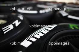 Pirelli tyres. 02.07.2015. Formula 1 World Championship, Rd 9, British Grand Prix, Silverstone, England, Preparation Day.