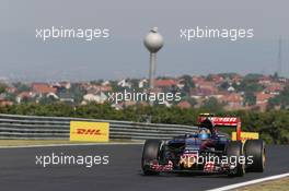 Carlos Sainz Jr (ESP) Scuderia Toro Rosso STR10. 24.07.2015. Formula 1 World Championship, Rd 10, Hungarian Grand Prix, Budapest, Hungary, Practice Day.