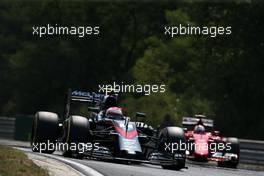Jenson Button (GBR), McLaren Honda  24.07.2015. Formula 1 World Championship, Rd 10, Hungarian Grand Prix, Budapest, Hungary, Friday.