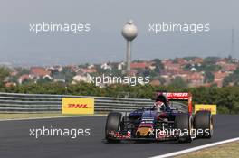 Max Verstappen (NLD) Scuderia Toro Rosso STR10. 24.07.2015. Formula 1 World Championship, Rd 10, Hungarian Grand Prix, Budapest, Hungary, Practice Day.