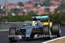 Lewis Hamilton (GBR) Mercedes AMG F1 W06. 24.07.2015. Formula 1 World Championship, Rd 10, Hungarian Grand Prix, Budapest, Hungary, Practice Day.