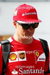 Kimi Raikkonen (FIN) Ferrari. 24.07.2015. Formula 1 World Championship, Rd 10, Hungarian Grand Prix, Budapest, Hungary, Practice Day.